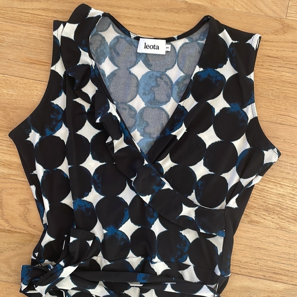Leota dress Aneeka Knit Faux Wrap - Picture 4 of 12